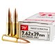 20 Rounds of 123gr FMJ 7.62x39 Ammo by Winchester