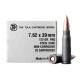 20 Rounds of 122gr FMJ 7.62x39mm Ammo by Tula White Box
