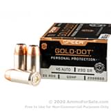 20 Rounds of 230gr JHP .45 ACP Ammo by Speer image